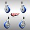 Service Caster 5 Inch 316SS Blue Poly Swivel 1-1/4 Inch Expanding Stem Caster Brake SCC, 2PK SS316EX20S514-PPUB-BLUE-2-TLB-2-114 - alternate 5